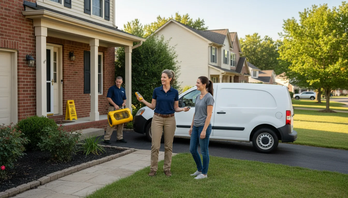 Residential water damage restoration in Hartleton, PA